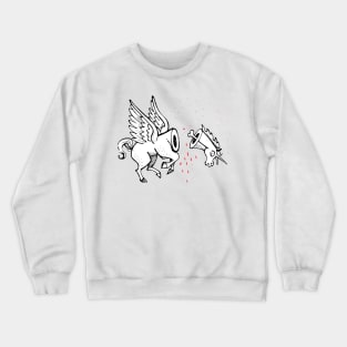 Beheaded unicorn vector illustration Crewneck Sweatshirt